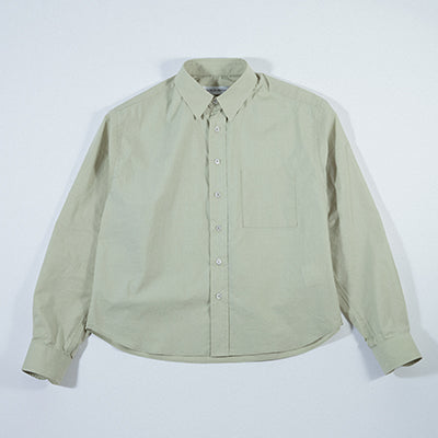 Round Hem Shirt Light Green